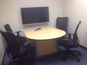Image of four person collaboration study room